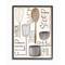 Stupell Industries Flip Whisk Simmer and Stir Kitchen Spoons and Utensils in Black Frame Wall Art